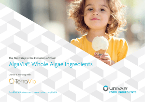 AlgaVia® Whole Algae Ingredients
