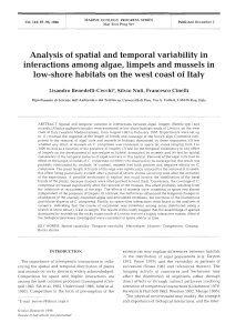 Analysis of spatial and temporal variability in interactions among