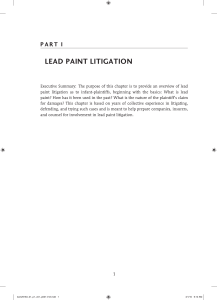 lead paint litigation - American Bar Association