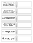 Plate Tectonics Flash cards