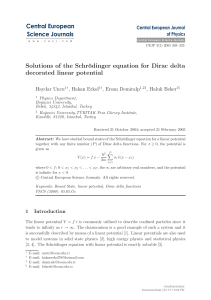 Solutions of the Schrödinger equation for Dirac delta decorated
