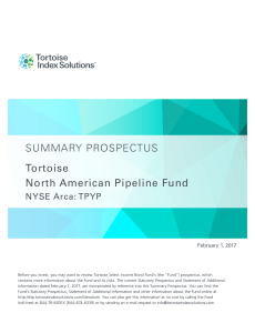 SUMMARY PROSPECTUS Tortoise North American Pipeline Fund