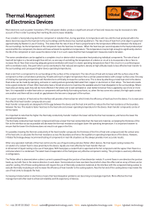 Thermal Management of Electronics Devices - t