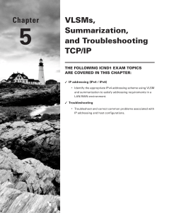 Chapter VLSMs, Summarization, and Troubleshooting TCP/IP