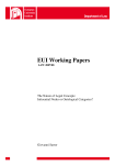 EUI Working Papers - European University Institute
