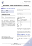 Recombinant Mouse Leukemia Inhibitory Factor (LIF)