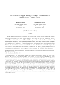 The Interaction between Household and Firm Dynamics and the