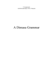 A Dimasa Grammar - Brahmaputra studies