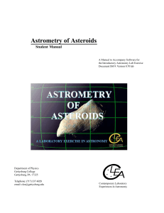 Astrometry of Asteroids