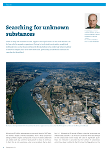 Eawag News 73: Searching for unknown substances