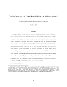 Credit Constraints, Cyclical Fiscal Policy and
