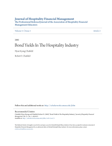 Bond Yields In The Hospitality Industry