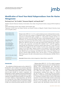Identification of Novel Non-Metal Haloperoxidases from the Marine