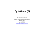 Cytokines (I)