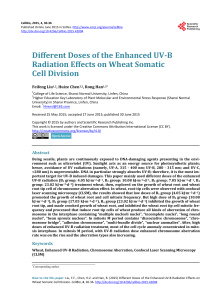 Different Doses of the Enhanced UV