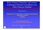 Risks of future Earthquake- and extreme hydrological