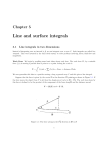 Line and surface integrals