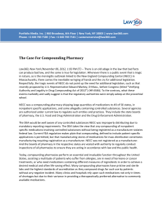 The Case For Compounding Pharmacy