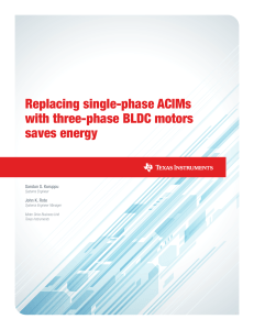 Replacing single-phase ACIMs with three