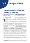 The global financial crisis and developing countries