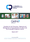 Guideline for the Prevention, Diagnosis and Management of