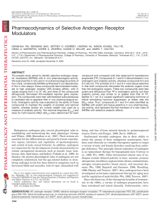 Pharmacodynamics of Selective Androgen Receptor