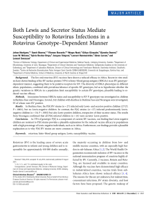Both Lewis and Secretor Status Mediate
