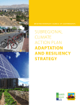 SUBREGIONAL CLIMATE ACTION PLAN ADAPTATION AND