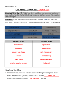 Civil War TEST STUDY GUIDE (ANSWER KEY)