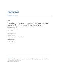 Threats and knowledge gaps for ecosystem