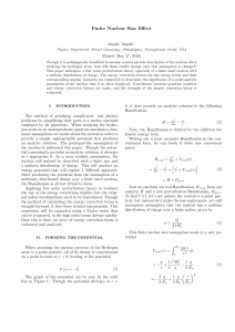 Finite Nuclear Size Effect - Physics