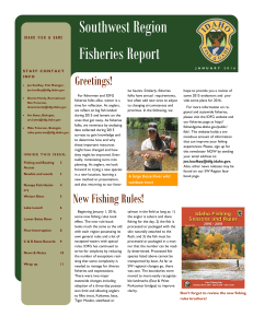 Southwest Region Fisheries Report