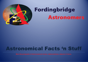 Astronomical Facts `n Stuff