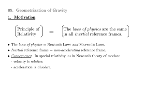 09. General Relativity: Geometrization of Gravity