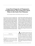 Long-Term Prognosis of Pregnancies