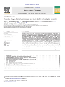 Consortia of cyanobacteria/microalgae and bacteria