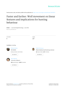 Faster and farther: Wolf movement on linear features and