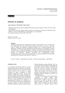 Fluorine in medicine (PDF Available)