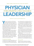 Physician Leadership: A New Model for a New Generation