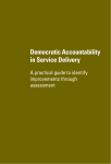 Democratic Accountability in Service Delivery