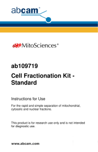 ab109719 Cell Fractionation Kit - Standard