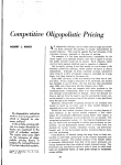 Competitive Oligopolistic Pricing