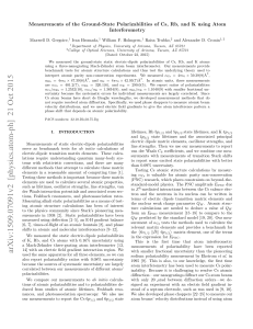 Measurements of the Ground-State Polarizabilities of Cs, Rb, and K