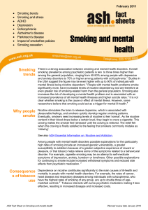 Smoking and mental health - Humber NHS Foundation Trust
