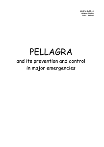 pellagra - World Health Organization