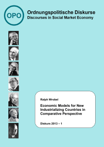 Ralph Wrobel Economic Models for New Industrializing Countries in