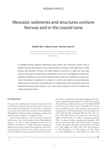 Mesozoic sediments and structures onshore Norway and in the