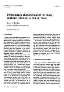 Performance characterization in image analysis