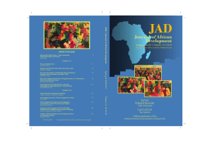 The Journal of African Development