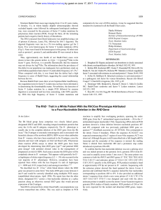 The RhD Trait in a White Patient With the RhCCee